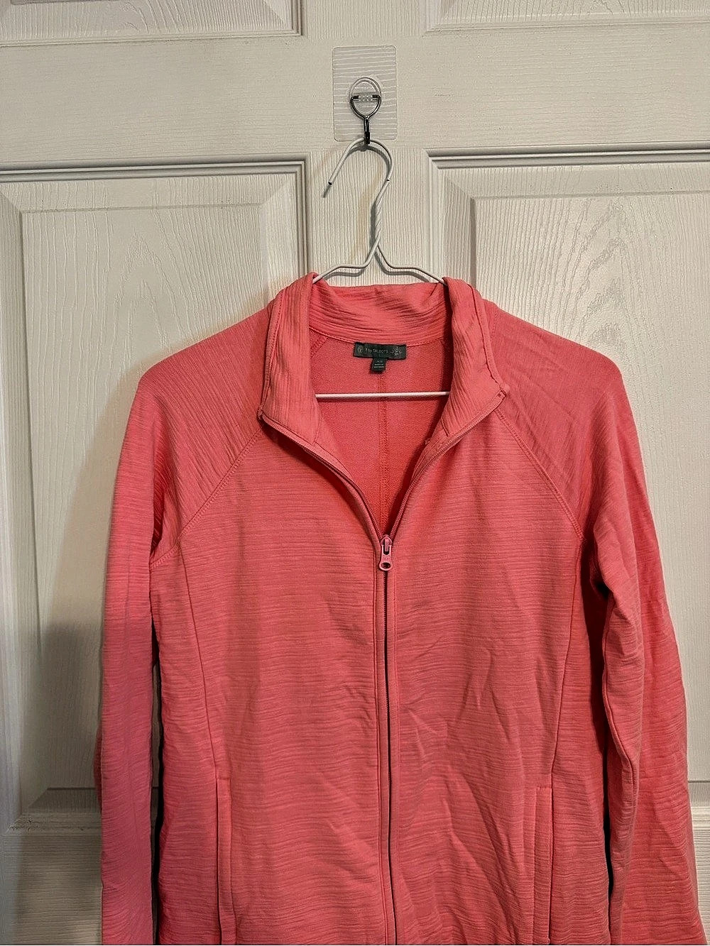 Talbots T by Talbots UPF 50+ Slub Terry Jacket Pink XS